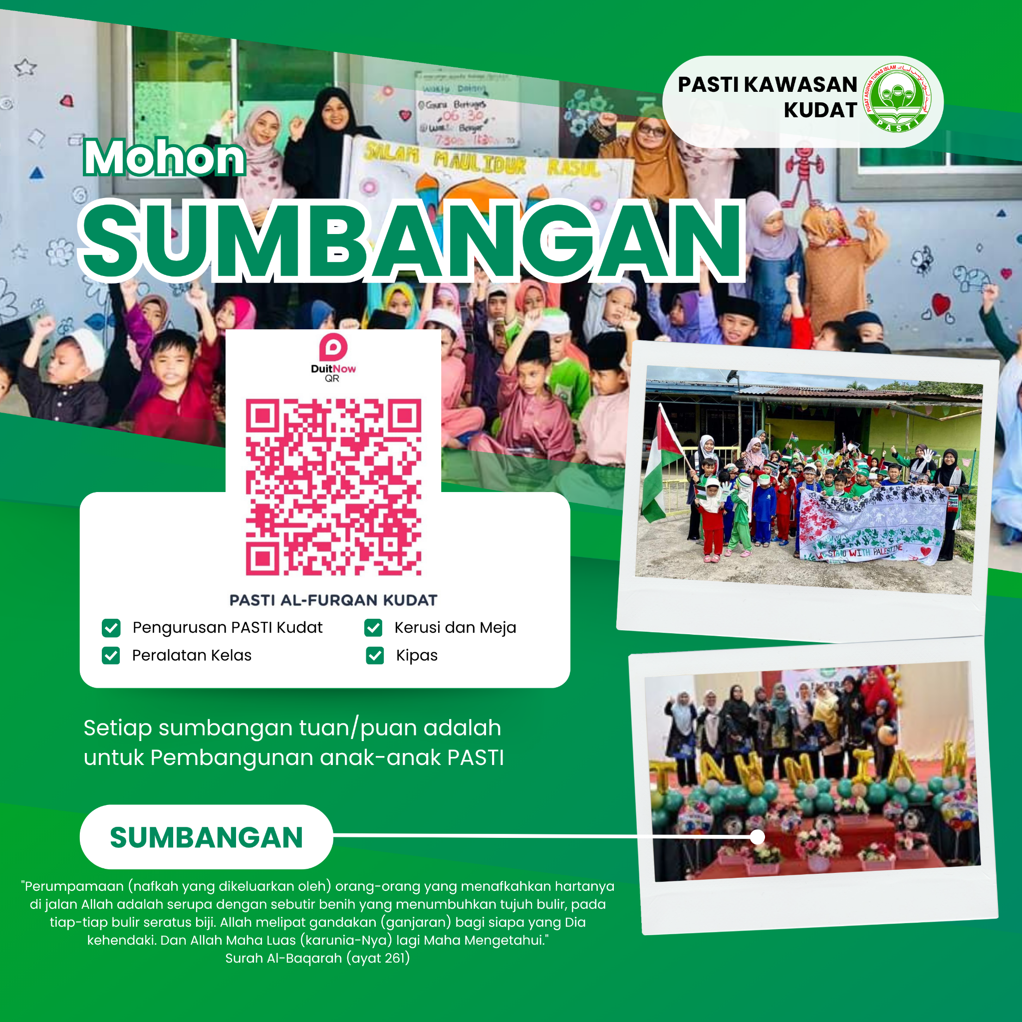 Poster Sumbangan PASTI Kudat